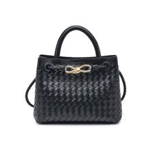 Load image into Gallery viewer, Blakely Woven Crossbody: Black