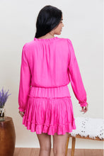 Load image into Gallery viewer, Making Waves | Pink Tiered Mini Dress