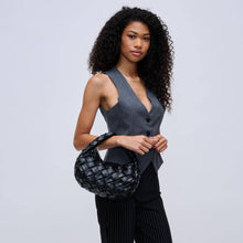 Load image into Gallery viewer, Noreen Woven Clutch: Black