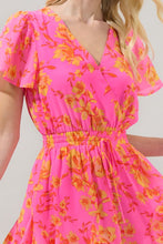 Load image into Gallery viewer, Hot Shot | Orange and Pink ROMPER