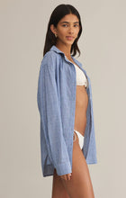 Load image into Gallery viewer, Seaport Striped Shirt | Sky Blue