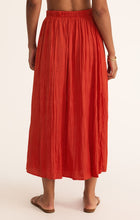Load image into Gallery viewer, Nicoline Crinkle Midi Skirt | Cabana Red