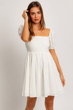 Load image into Gallery viewer, Maya Tie Back Bow Dress | White