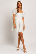 Load image into Gallery viewer, Maya Tie Back Bow Dress | White