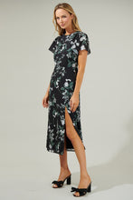 Load image into Gallery viewer, Angelica Floral Slit Midi Dress