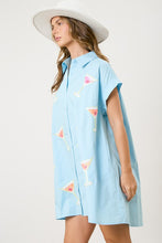 Load image into Gallery viewer, Sequin Martini Shirt Dress 🍸 Cocktail