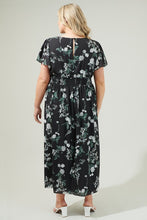 Load image into Gallery viewer, Angelica Floral Slit Midi Dress