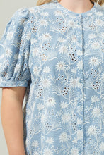 Load image into Gallery viewer, Moonflower Eyelet Button Down Blouse