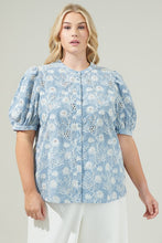 Load image into Gallery viewer, Moonflower Eyelet Button Down Blouse