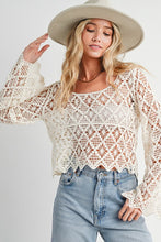Load image into Gallery viewer, Mayla | Crochet Boatneck Pullover