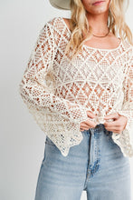 Load image into Gallery viewer, Mayla | Crochet Boatneck Pullover