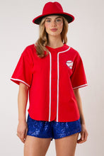 Load image into Gallery viewer, Go Team Baseball Jersey | Red