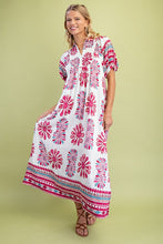 Load image into Gallery viewer, Melody Midi | Berry Print Yoke Midi Dress