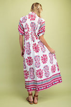 Load image into Gallery viewer, Melody Midi | Berry Print Yoke Midi Dress