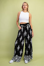 Load image into Gallery viewer, Amara | Black Flowy Printed Pant