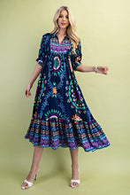Load image into Gallery viewer, Luna| Navy Printed Dress