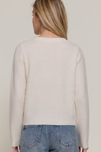 Load image into Gallery viewer, Gemma White | Pearl Embellished Sweater Cardigan