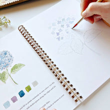 Load image into Gallery viewer, Flowers watercolor workbook