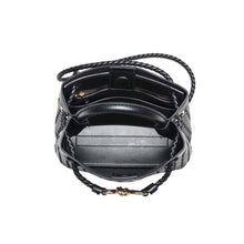 Load image into Gallery viewer, Blakely Woven Crossbody: Black