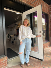 Load image into Gallery viewer, Sequin Baseball Shirt | White