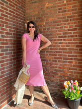Load image into Gallery viewer, Baby Pink Ribbed body-con Dress