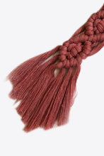 Load image into Gallery viewer, Macrame Fringe Keychain