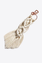 Load image into Gallery viewer, Macrame Fringe Keychain