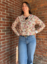 Load image into Gallery viewer, Meg | Floral Print Button Front Sweater Cardigan Top