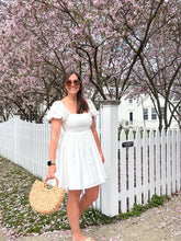 Load image into Gallery viewer, Maya Tie Back Bow Dress | White