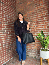 Load image into Gallery viewer, Peyton | Black Corduroy Shacket