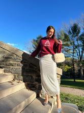 Load image into Gallery viewer, Christmas Tree Stitching Oversized Sweater | Red