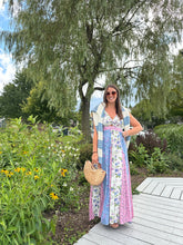 Load image into Gallery viewer, Periwinkle | Cotton Candy Floral Twist Maxi