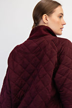 Load image into Gallery viewer, Caroline | Cherry Quilted Snap Pullover