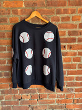Load image into Gallery viewer, Sequin Baseball Shirt | Navy