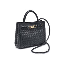 Load image into Gallery viewer, Blakely Woven Crossbody: Black