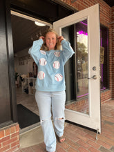 Load image into Gallery viewer, Sequin Baseball Shirt | Blue