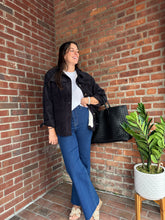 Load image into Gallery viewer, Peyton | Black Corduroy Shacket