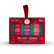 Load image into Gallery viewer, Holiday Kisses Tinted Lip Balm Set Of 3