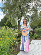 Load image into Gallery viewer, Periwinkle | Cotton Candy Floral Twist Maxi