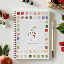 Load image into Gallery viewer, Fruit watercolor workbook