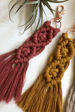 Load image into Gallery viewer, Macrame Fringe Keychain