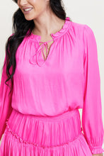 Load image into Gallery viewer, Making Waves | Pink Tiered Mini Dress