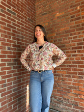 Load image into Gallery viewer, Meg | Floral Print Button Front Sweater Cardigan Top