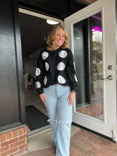 Load image into Gallery viewer, Sequin Baseball Shirt | Black