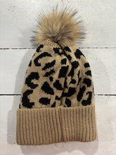 Load image into Gallery viewer, Mocha | Cheetah Pom Beanie