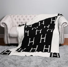 Load image into Gallery viewer, H Print | ComfyLuxe Blanket
