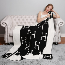 Load image into Gallery viewer, H Print | ComfyLuxe Blanket