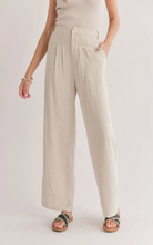 Load image into Gallery viewer, Luna Pleated Trousers | Oatmeal
