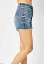 Load image into Gallery viewer, Emelia High Waist Tummy Control | Fray Hem Shorts - JUDY BLUE