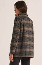 Load image into Gallery viewer, Kingston Relaxed Plaid Blazer | Latte